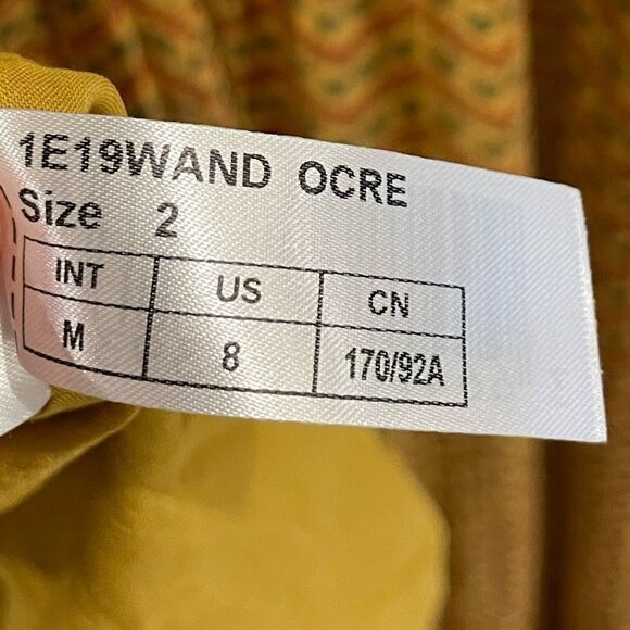 EUC BA&SH Wanda Metallic Herringbone Print Maxi Dress Size M - Picture 8 of 13